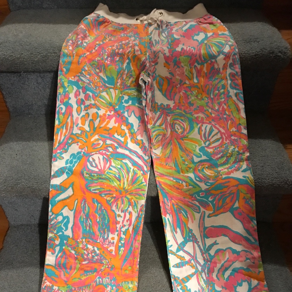 Lilly Pulitzer tropical scuba to Cuba pants